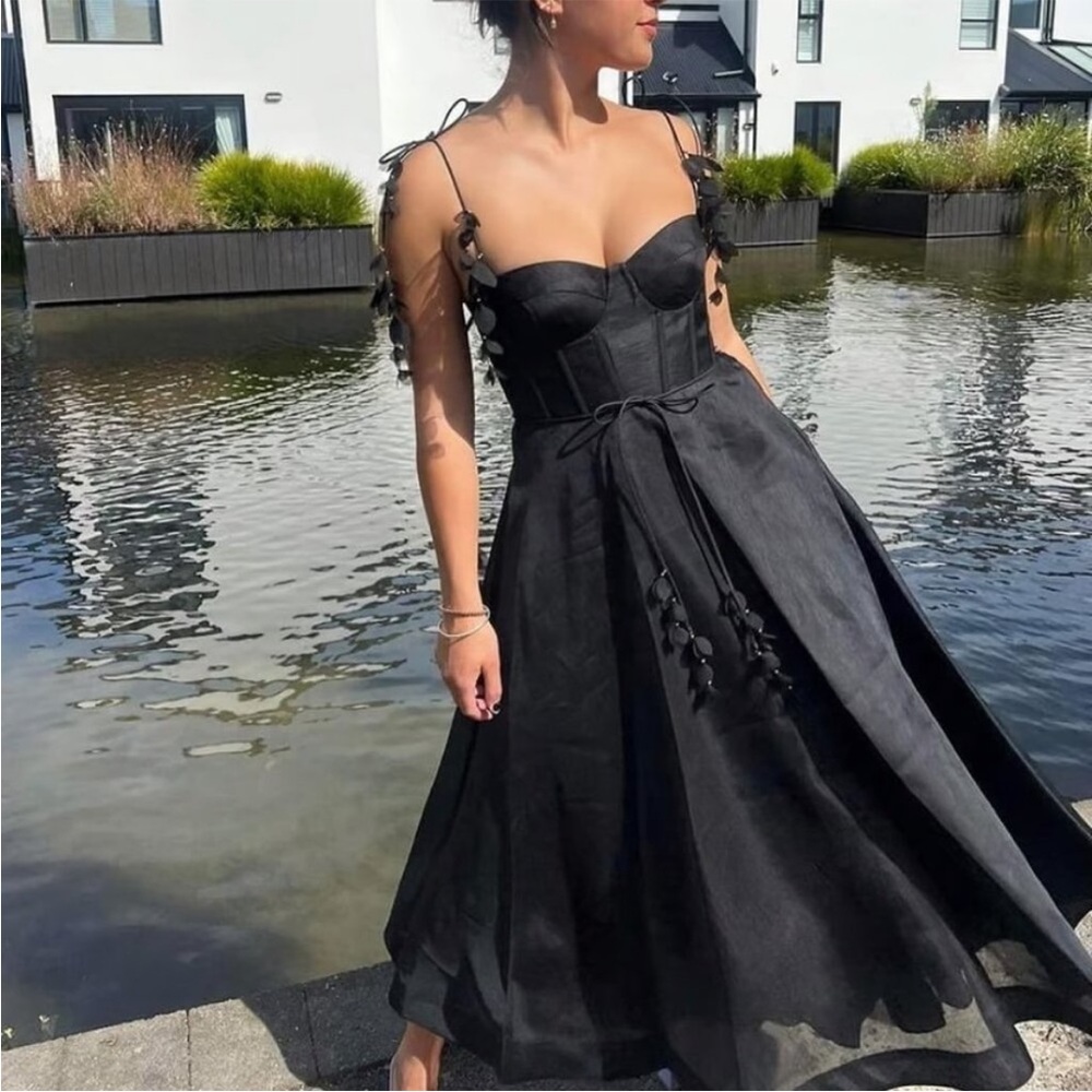 Zimmermann Black Midi Dress AU1